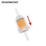 Strongthium 1/4" Fuel Filters with Magnet for Kawasaki Kohler Briggs & Stratton Lawn Mowers Small Tractors Garden Equipment Snowmobiles Tillers Go Garts and others with Fuel Clamps x20