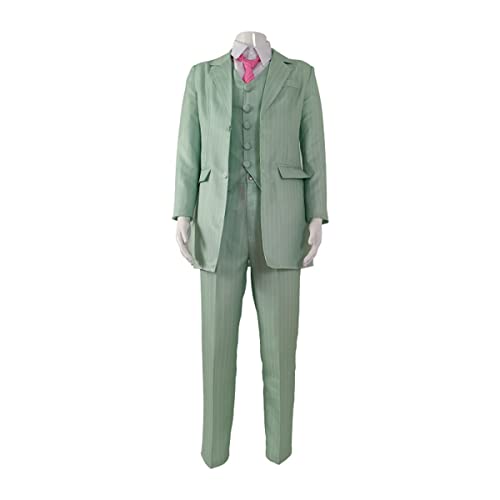 Weixu Anime Rindo Haitani Cosplay Costume Green Uniform Shirt Tie Vest Pants Coat Suit Bonten Halloween Party Outfit M