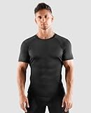 Niksa 2/4/5 Pack Compression Shirts for Men, Short/Long Sleeve Athletic Rash Guard Base Layer Undershirt Gear Workout T Shirt Men's Compression Shirts for Sports Black