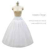 Aprildress A-line Hoopless Petticoat Crinoline Underskirt Slips for Wedding Dress PPT026