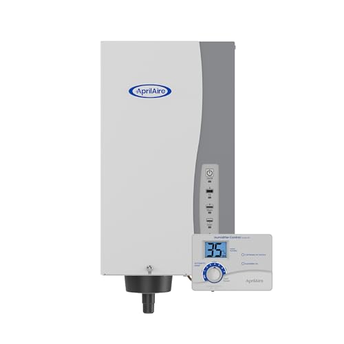 AprilAire 800 Whole-House Steam Humidifier, Automatic Steam Humidifier, Large Capacity Whole-House Humidifier for Homes up to 10,300 Sq. Ft., White