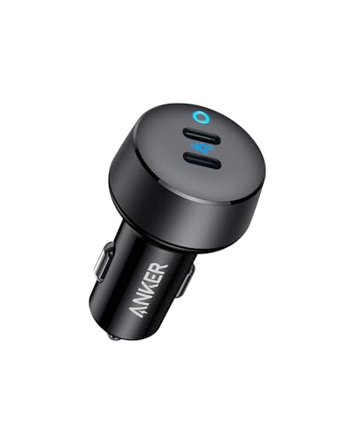 Anker USB C Car Charger, 40W 2-Port PowerIQ 3.0 Type C Adapter, iPhone 16 Car Charger, PowerDrive III Duo with Power Delivery for iPhone 16 15 14 13, Galaxy S22/S20/S10, Pixel, iPad, and More