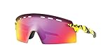 Oakley Men's OO9235 Encoder Strike Vented Rectangular Sunglasses, TDF Splatter/Prizm Road, 39 mm