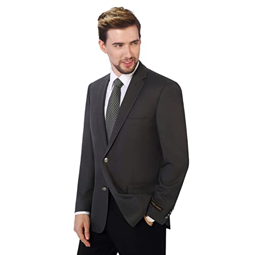P&L Men's Classic Fit Blazer Elegant Suit Jacket Stretch Sport Coat for Business Daily Wear, Regular and Big & Tall Sizes Grey