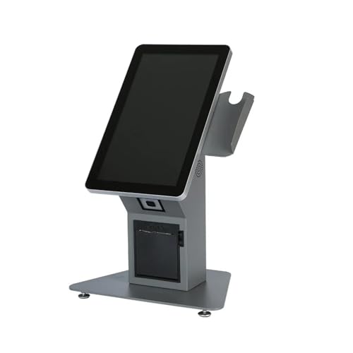 Electronic Cash Register 21.5 Inch Smart Self Service Checkout Terminal e Payment QR Code Ordering Kiosk for Restaurants Cafes Hotels LED Display