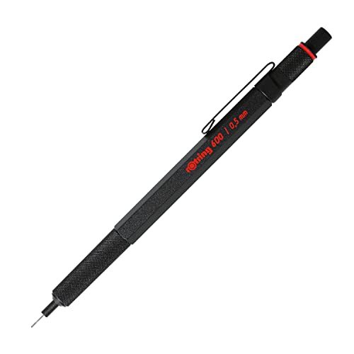 Rotring 600 Mechanical Pencil, 0.5 mm, Black - Perfect for Writing, Drafting, Engineering, Architecture Professionals