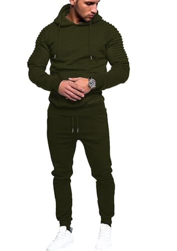 COOFANDY Men's Tracksuit 2 Piece Lightweight Hoodie Sweatsuit Sets Athletic Hoodie and Jogging Sweatpants