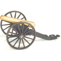 CIVIL WAR 12 POUNDER NAPOLEON CANNON 8" BY 3 1/4"