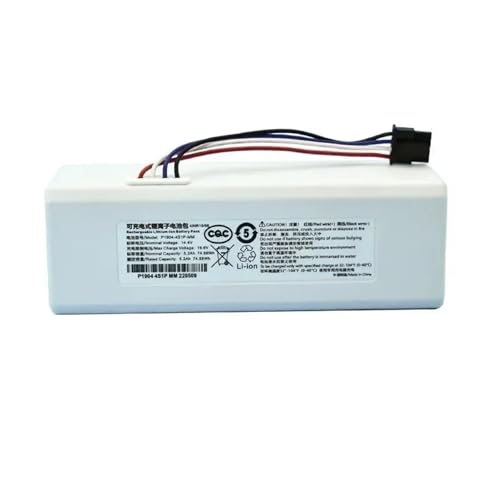 KNVZNWFF Battery，Compatible for Xiaomi，Compatible for Mi，Vacuum Cleaner Sweeping Mopping Robot Replacement Battery G1 1C P1904-4S1P-MM(Bai 12800)