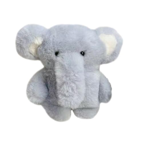 Yatchen Plush Case for AirPods 1&2,Kawaii Cute 3D Cartoon Fur Blue Elephant Funny Furry for Airpods 2nd 1st Generation Cover with Keychain Protector Women