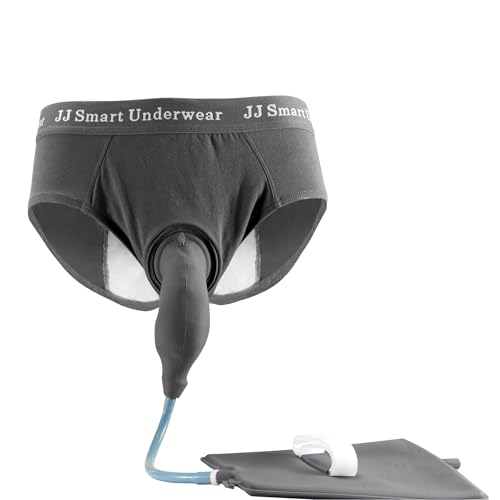 Vojefeb Urine Bags for Men - Washable Incontinence Underwear for Men, Reusable Mens Incontinence Briefs, Incontinence Protective Briefs & Underwear, 4XL