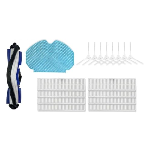 SteFik Replacement Accessory Set. Compatible for TEFAL Explorer Serie 60, RG7447 / RG7455 / Rg7447wh / RG7455WH Robot Vacuums, Main Side Brush Hepa Filter Mop Cloths Parts