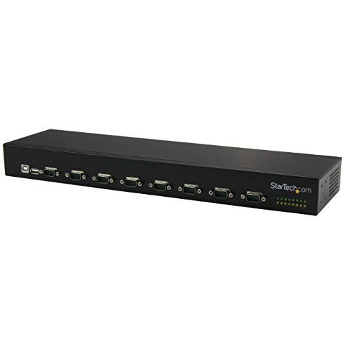 StarTech.com USB to Serial Hub - 8 Port - COM Port Retention - Rack Mount and Daisy Chainable - FTDI USB to RS232 Hub , TAA (ICUSB23208FD)