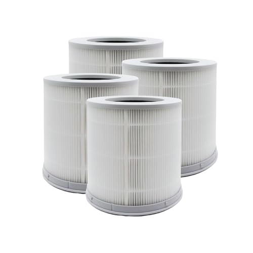 Nispira Filter Replacement for Xiaomi 4 Compact Air Purifier Mi4 Mi H13 3-in-1 Activated Carbon, 4 Pack