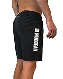 MudGear Men's Freestyle Running Shorts, Moisture-Wicking, Lightweight & Quick-Dry Athletic Workout Apparel with 7" Inseam, Zipper Pocket & 4-Way Stretch for Gym, Race & Trail, Black, Large