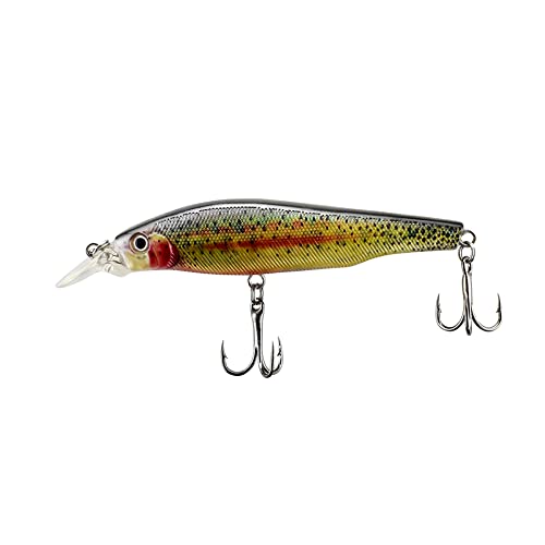 ODS Electronic Vibrating Jerkbait Luminous Minnow Rechargeable Twitching Fishing Lure for Freshwater Saltwater Bass Trout Shad