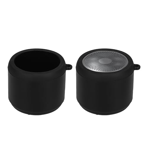 kwmobile Silicone Case Compatible with EWA A106 Pro - Case Protective Mini Speaker Cover - Black