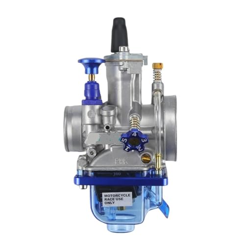 for KEIHIN for KOSO for OKO PWK 24 26 28 30 32 34mm Blue Bowl 2T 4T Scooter ATV Dirt Bike Universal Racing Carburetor with Power Jet(26MM)