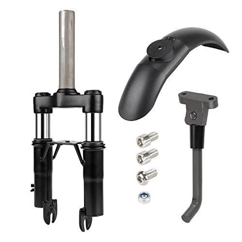 MIMIRACLE Front Suspension Kit Fork Suspension Compatible with Xiaomi M365/Pro/Pro2/1S Electric Scooter Shock Absorption Parts Anti-Vibration Accessories with Foot Stand and Front Fender