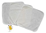 Kashmir Baby (40 Pack) Bamboo Cloth Diaper Wipes. Reusable. Washable.