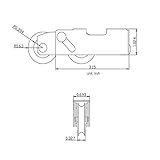 Sliding Patio Door Tandem Roller Assembly,1-1/4 Inch Steel Ball Wheel Bearing, 2 Pack | 24hr SLIDING DOOR REPAIR