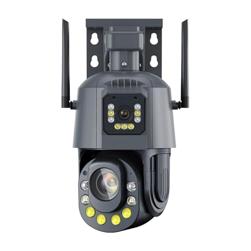 JUCFRDNJ 4MP 4G Security IP Camera 60X Zoom 1080P HD PTZ Outdoor Home Surveillance WiFi Cam CCTV Full Color Night Vision(A/U,4G 6MP with 128G)