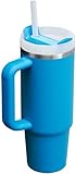 Stanley Quencher H2.0 Tumbler with Handle & Straw 30 oz | Twist On 3-Way Lid | Cupholder Compatible for Travel | Insulated Stainless Steel Cup | BPA-Free | Azure