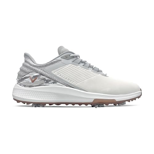 Callaway Men's Coronado v4 Golf Shoe, White/Grey, 10.5
