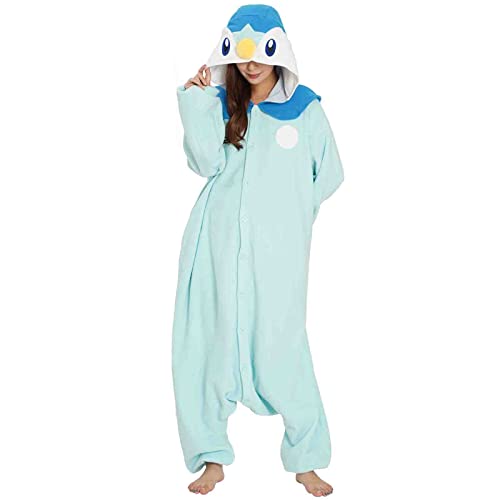 SAZAC Kigurumi - Pokemon - Piplup - Onesie Jumpsuit Halloween Costume (Onesize)