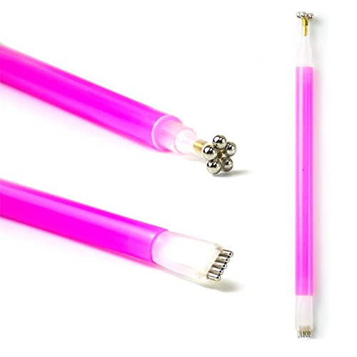 1pcs Nail Art Magnet Pen for UV Cat Eye Polish Manicure DIY Magic 3D Magnetic Cats Eyes Strip Flower Magical Stick Polish Tool Double Head Painting Dotting Pens