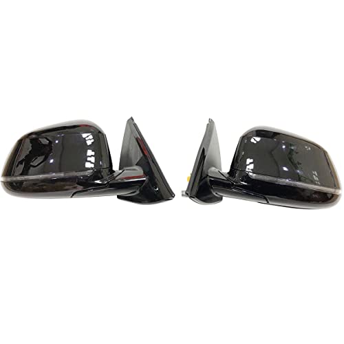 CAMIL F16 Side Door Rearview Mirrors Set Fit for BMW X6 Series 28i 35i 35i M 50i 50i M from Year 2014 to 2019, Black