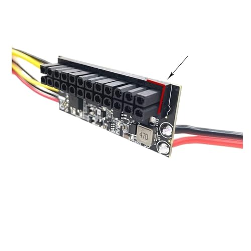 UCTUNG 24Pin Right Angle Short PCB 12V DC-ATX-300W Pico ATX Switch PSU Car Auto M1ni ITX High Power Supply Module Z1 Durable Board(B-4SATA)