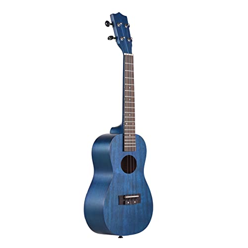 Ukelele de Chapa de 23 pulgadas Soprano Uke 4 cuerdas Hawaii Guitarra Lado de caoba Diapasón de palisandro con Bolsa de transporte Sintonizador Cuerdas de repuesto Correa Paño de limpieza 3 púas con