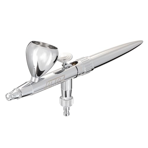 Harder & Steenbeck Airbrush – ULTRA 2024 - German-Engineered Dual Action Painting Set with Gravity Feed - 0.45mm Self-Centering Nozzle - 5ml Paint Cup - 120231