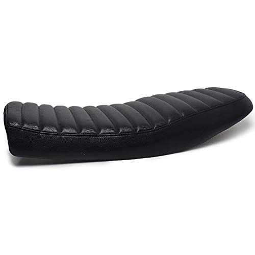 DKMOTORK 0096 Motorcycle Cafe Racer Vintage Seat Universal for Honda Yamaha Sr400 Sr500 Suzuki Kawasaki Black