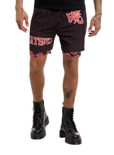Naruto Shippuden Akatsuki Clouds Compress Shorts RED Large