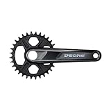 Shimano Deore FC-M6100 Deore chainset, 12-Speed, 52 mm chainline, 32T, 170 mm, Black