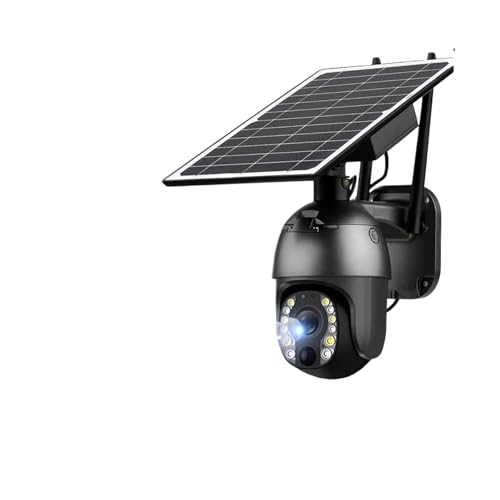 QDVOPHZA 2K 50X Optical Zoom Security Solar Camera 4G SIM Wireless Outdoor Two Way Audio Surveillance WiFi PTZ Motion Detection IP Camera(50X WiFi Camera)