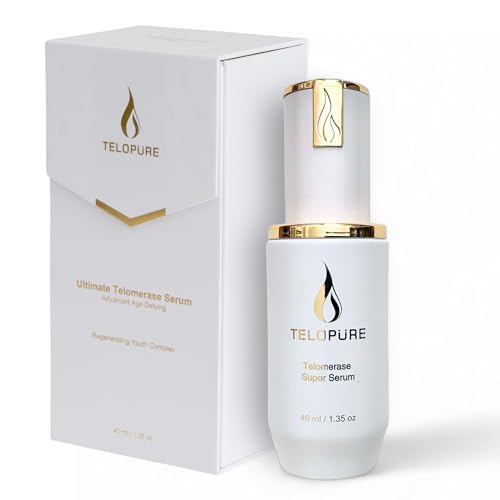 Telopure Telomerase Super Serum - Skincare Beauty Serum for Telomere Health - Anti-Aging DNA Repair for Face & Body - Nourishing and Moisturizing to Rejuvenate Skin