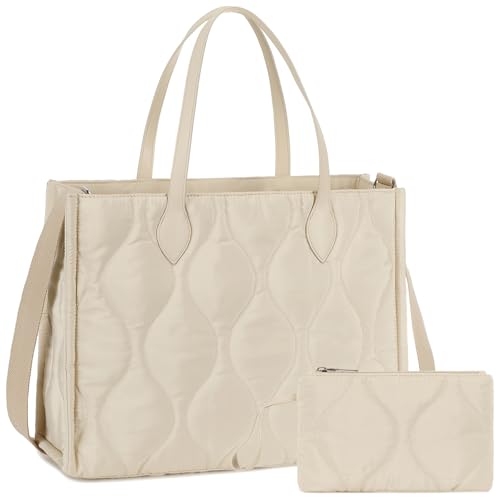 BTOOP Tote Bag for Women Work Teacher Tote Bag 15.6 inch Laptop Shoulder Bags Handbag Office Briefcase with Clutch Purse