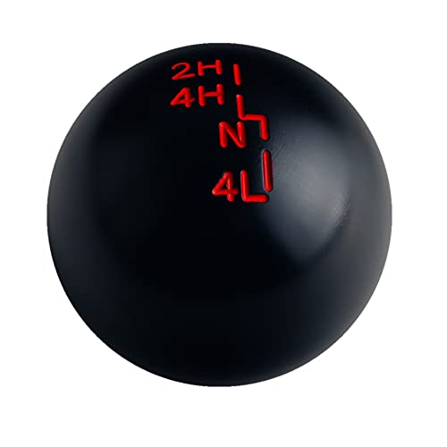 DEWHEL Aluminum Weighted Transfer Case Shift Knob Compatible with Jeep Wrangler YJ TJ Gear Shifter M12x1.25 M10x1.5 M10x1.25 M8x1.25