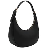 Elegant Crescent Shoulder Bag Underarm Purse (Black)