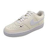 Nike women court vision low sneaker NN, 9, White/Pale Ivory-white/Black/