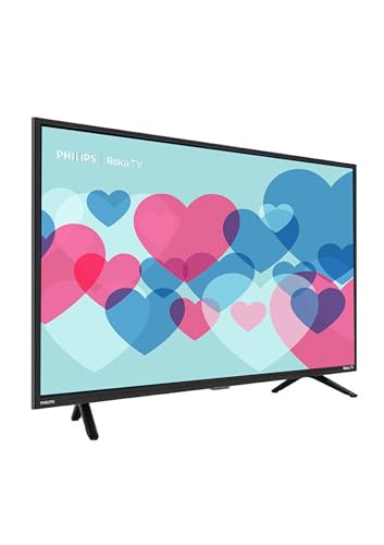 PHILIPS Television Smart TV 32 Inch LED LCD Screen Class FHD 1080p Series 6000 R0ku TV Compatible with Siri or Hey Google 32PFL6573/F7 (Refurbished)