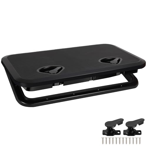 CLLOMAGY 24"x14" Boat Hatch Deck Access Lid,Marine Deck Access Hatch Door Cover for Bass/John/Fishing/Skiff/Sailboat/Yacht & RV/Camper Van,Durable&Weatherproof Boat Access Lid Cover-1PCS