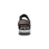 ECCO Men's Yucatan Sport Sandal, Espresso/Cocoa Brown/Black Nubuck, 12-12.5