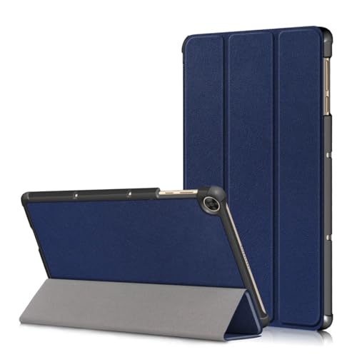 for Huawei MatePad T10 T10S AGS3-L09 AGS3-W09 AGS3-W03 AGS3-AL00 Mate Pad Tablet Case Custer Fold Stand Bracket Leather Cover (Dark Blue)