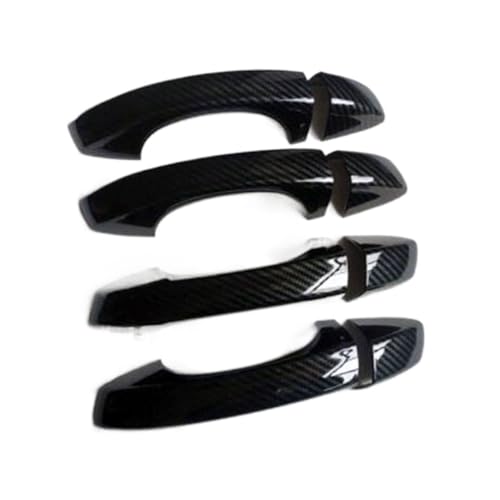 Outer Door Handle for VW for Golf 7 for Mk7 Car Exterior Door Handle Cover Trim Car Accessories Carbon Fiber Automotive Exterior Accessories car Door Assist Handle(S-2)