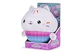 Posh Paws 50102 Gabby's Dollhouse 25cm (10-inches) Cakey Cat Character Soft Plush Toy, White