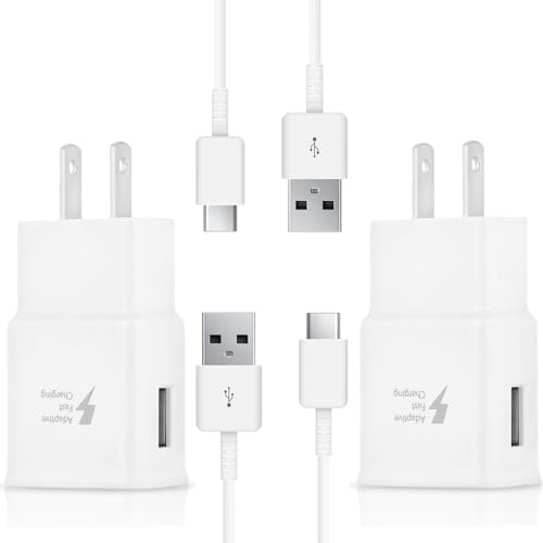 OEM Adaptive Quick Fast Charger Compatible with Realme X7 Pro Ultra Plus Full 15W Power Certified USB Type-C 5Gbps Data Cable. (2 Pack! / White / 4FT, 1.2M)